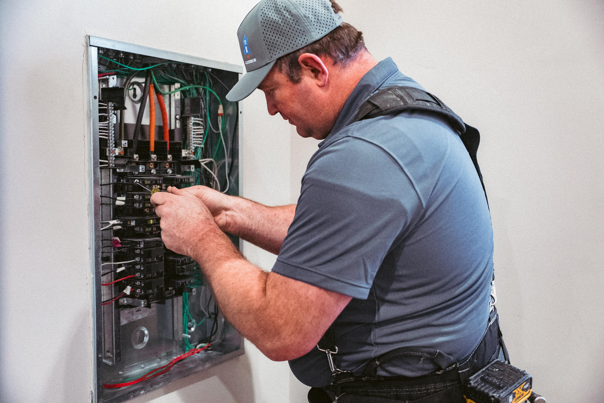 Licensed All Systems Go electrician at work